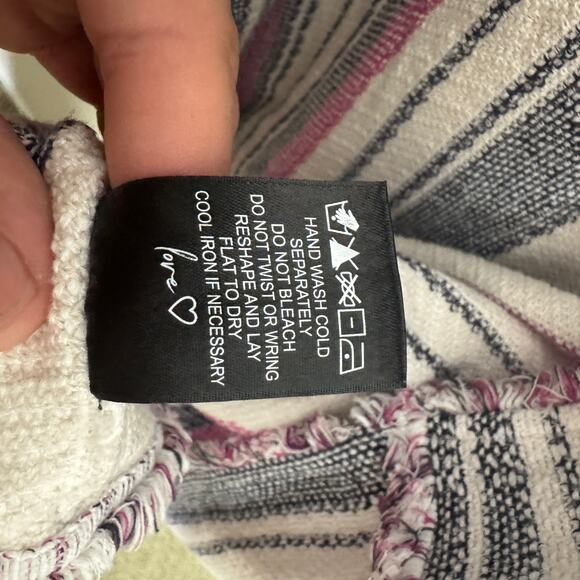 Nic+Zoe Dashing Days Tweed Fringe Trim Jacket US Women's 1X Plus - Picture 6 of 9